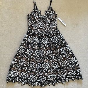 Beautiful Flower Lace Semi Formal Dress